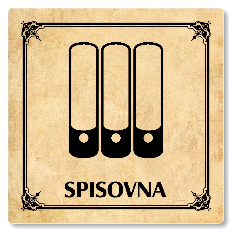 Spisovna, 118x118mm, pergamen, Nebraska
